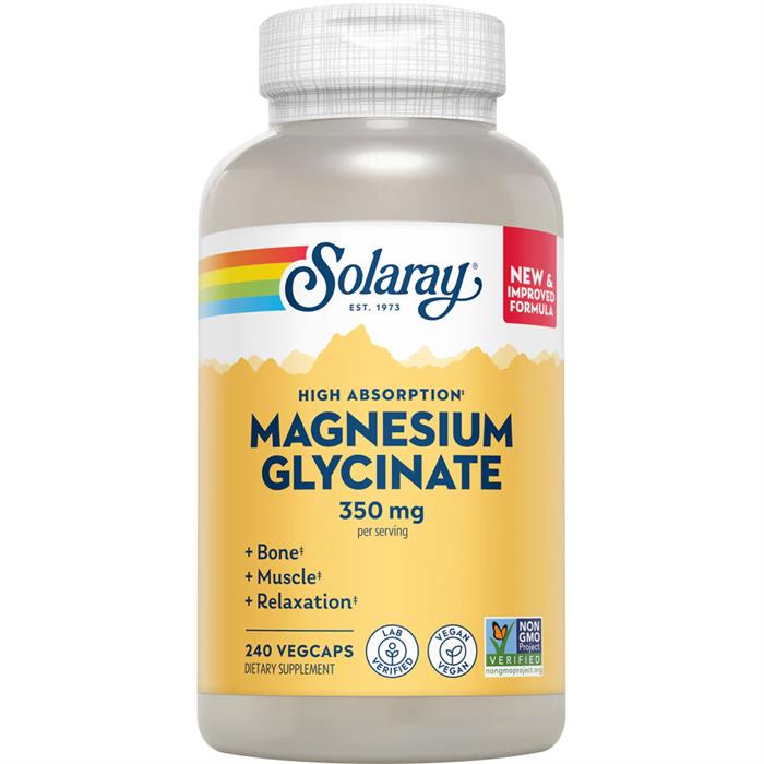 Solaray Magnesium Glycinate 350 Mg 240 Capsules