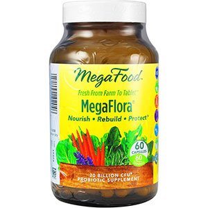 MegaFood MegaFlora Probiotic 60 Capsules