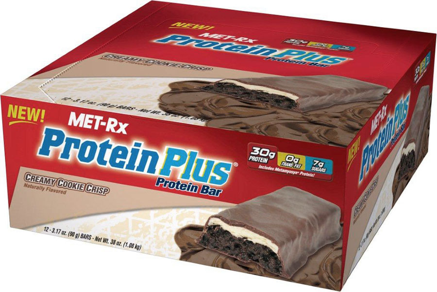 MET Rx Protein Plus Bars Creamy Cookie Crisp 12 Bars