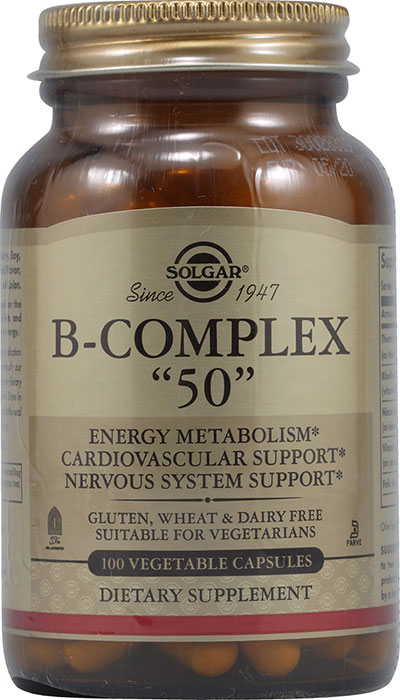 Solgar B-Complex "50" - 100 Vegetable Capsules