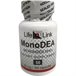 LifeLink MonoDEA (DHEA) 50 mg 100 Capsules